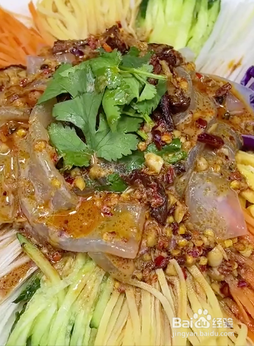 如何做五彩拉皮