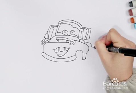 赛车总动员的板牙怎么画