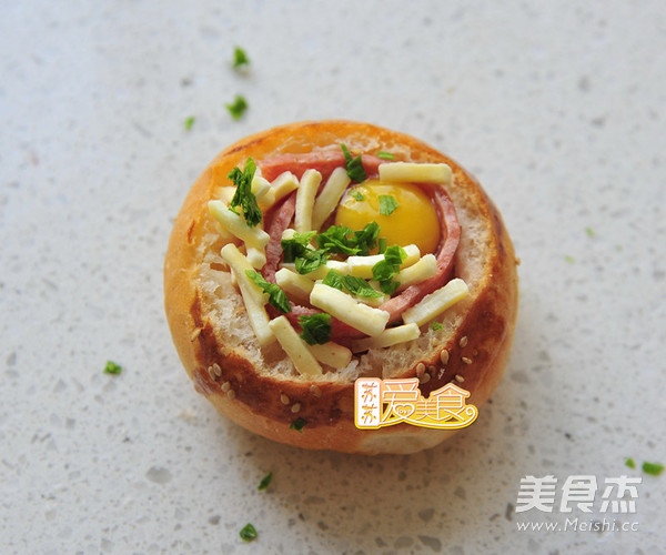 培根芝士面包盅