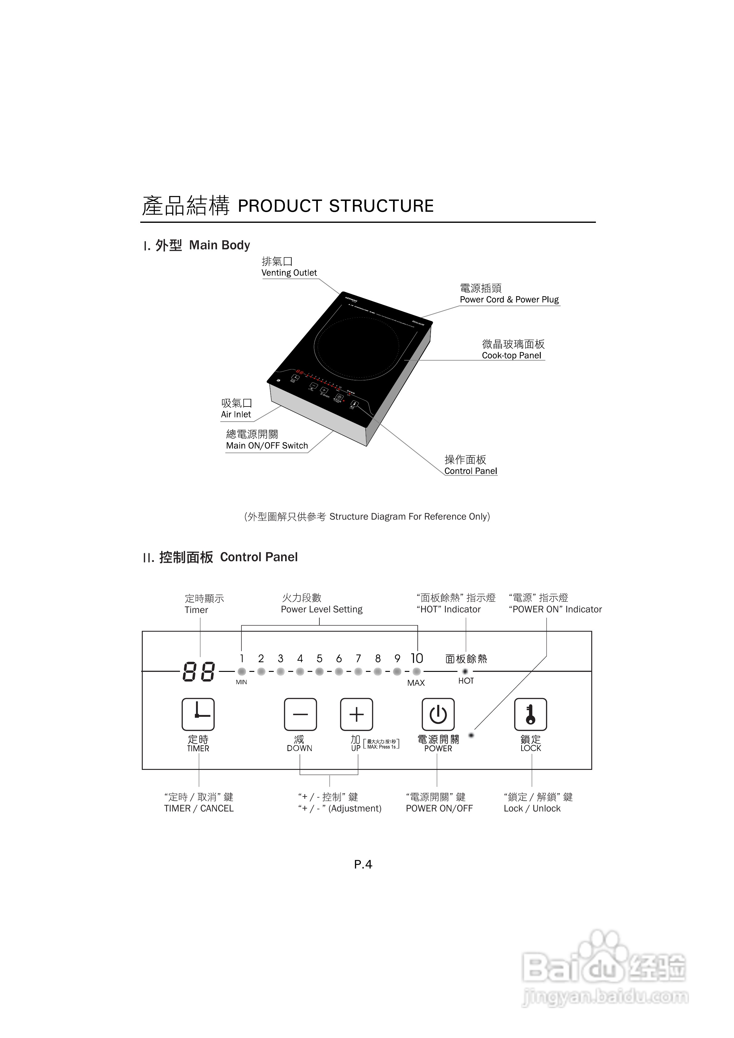 德国宝gic-bd26b嵌入式电磁炉使用说明书