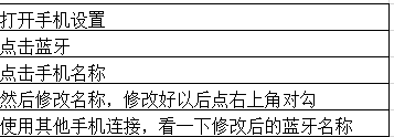 如何修改蓝牙名称？