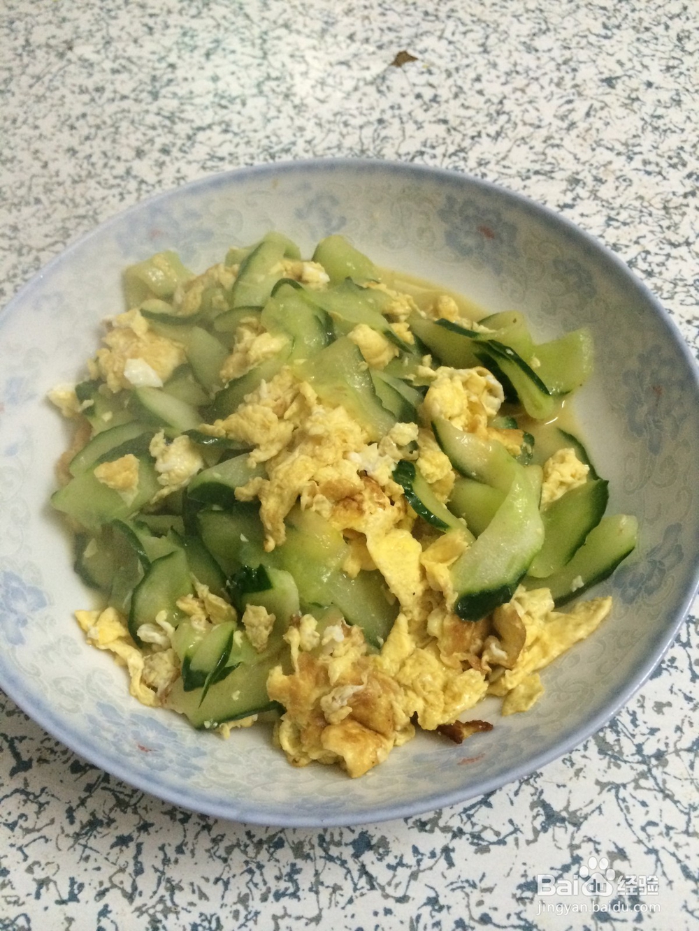 家常青瓜炒鸡蛋
