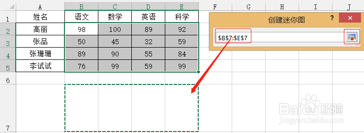 Excel怎么修饰迷你折线图