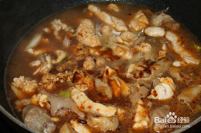 酱烧鱼鳔鱼杂的烹饪方法