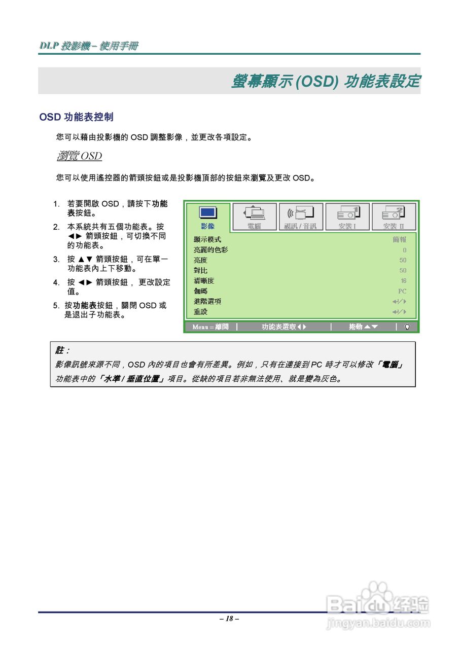 丽讯Vivitek D536-3D投影机说明书:[3]