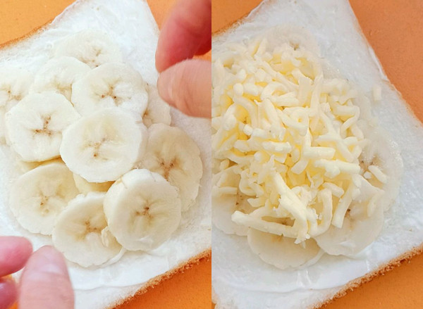 甜咸适口的爆浆香蕉三明治