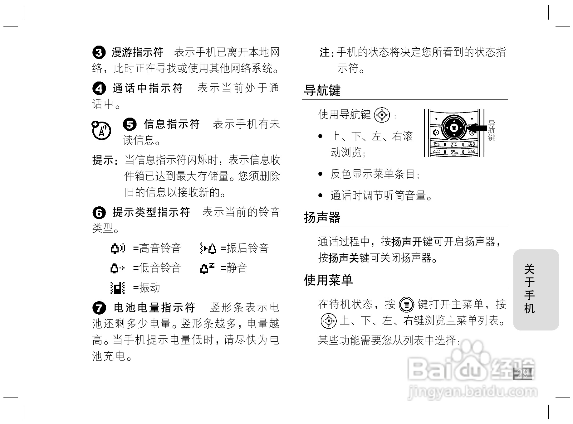 摩托罗拉W170手机使用说明书:[3]