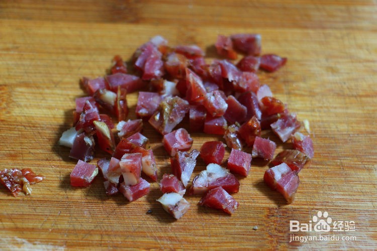 腊肠粉丝娃娃菜的做法