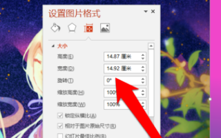 在PPT中插入图片后怎么调整大小