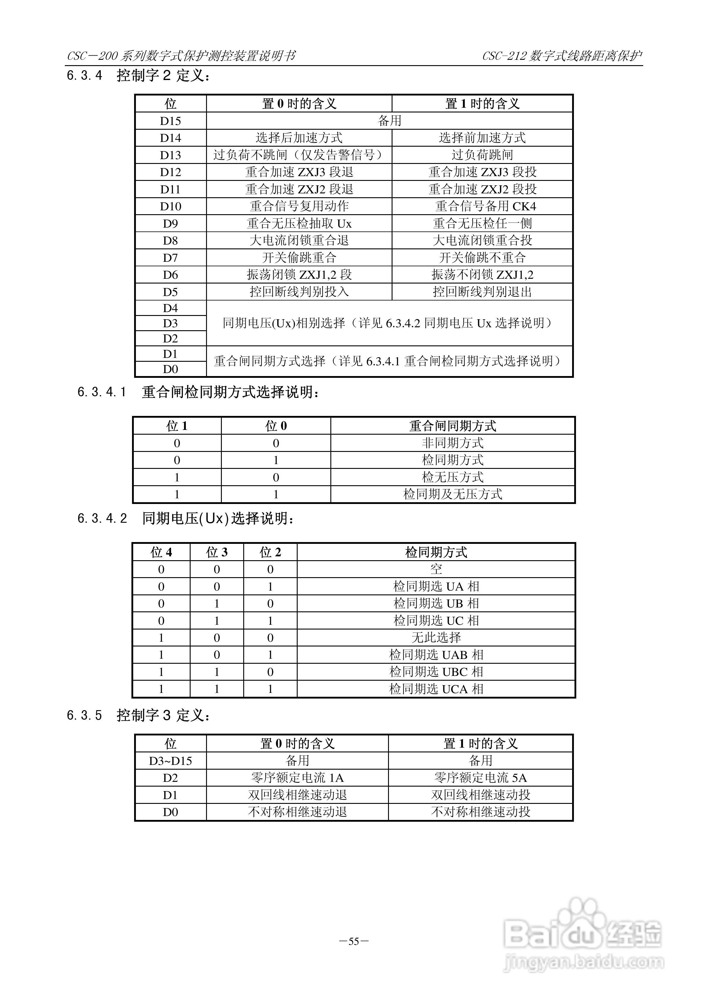 四方CSC-246数字式备用电源自动投入装置说明书:[7]