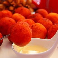 暖冬小吃——芝士地瓜丸