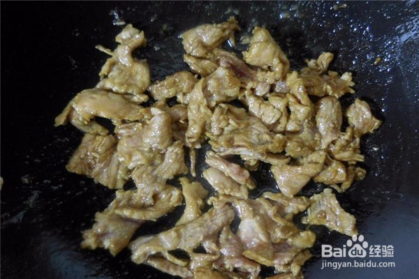 怎么做菜椒豆干炒肉片?