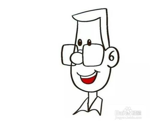 怎样画小头爸爸的简笔画教程