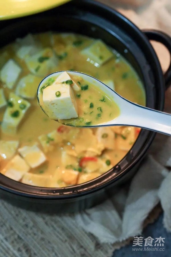 金沙炖豆腐的做法