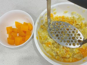 红薯咸蛋黄肉松蛋糕的做法