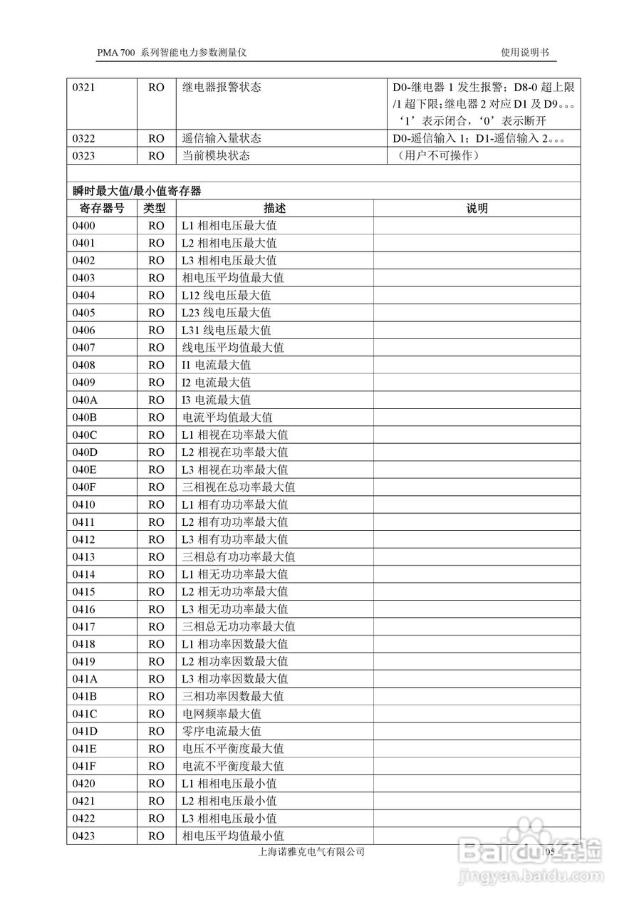 PMA 700智能电力参数测量仪使用说明书:[11]