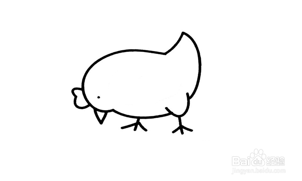 如何画出一只鸡子？