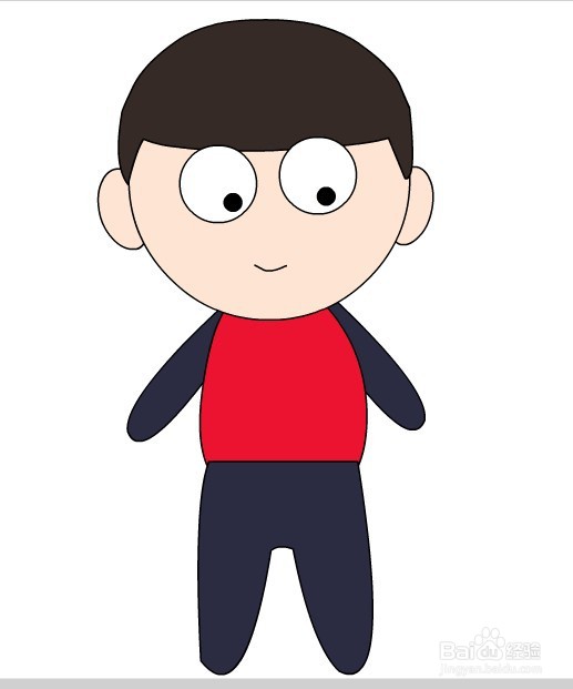 flash如何绘制小学生卡通人物