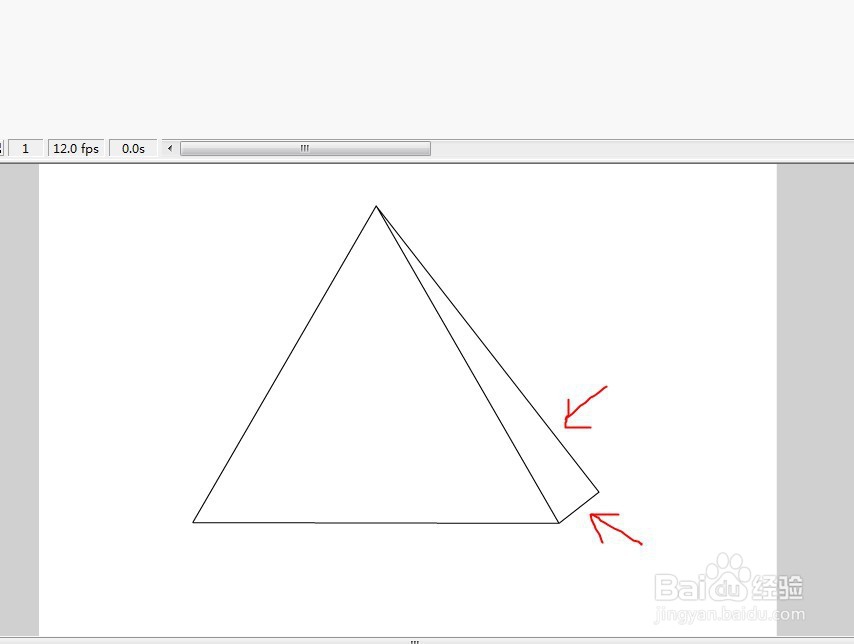 flash绘制一个立体三角形的教程