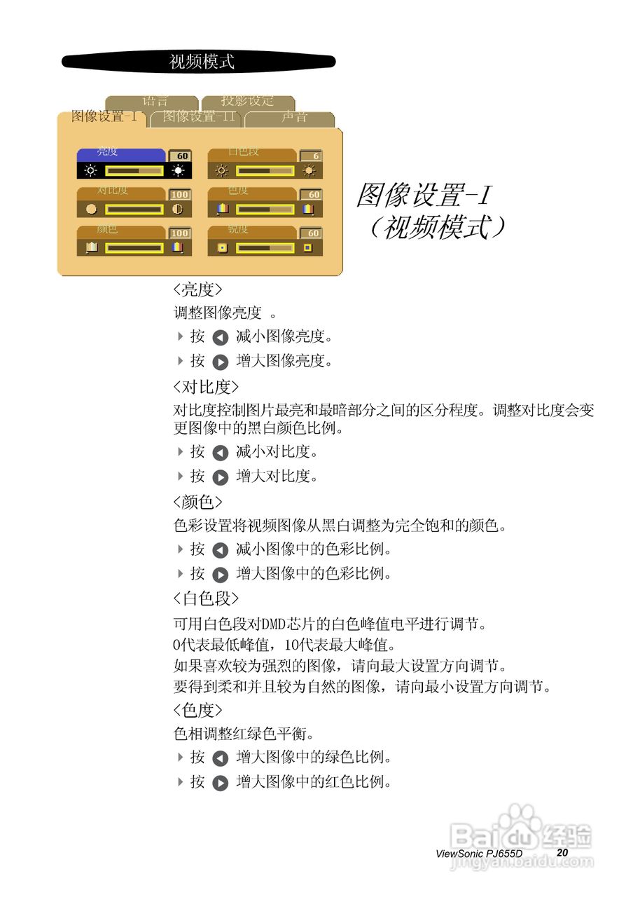 优派PJ655D投影仪使用说明书:[3]