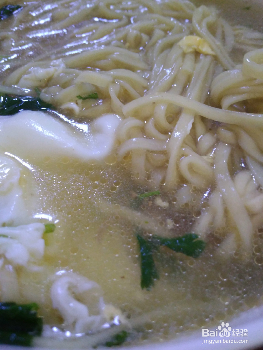 早餐羊骨汤煮挂面技巧