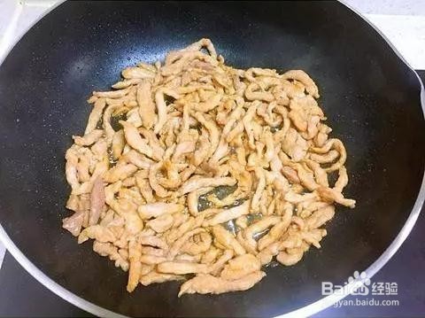 美味香菜炒肉丝