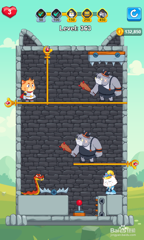 如何让超级猫顺利通过Level 363
