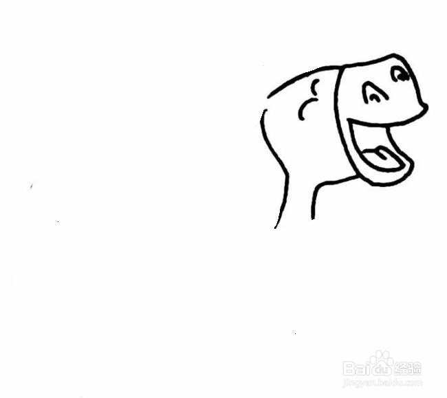 卡通驴子的简笔画