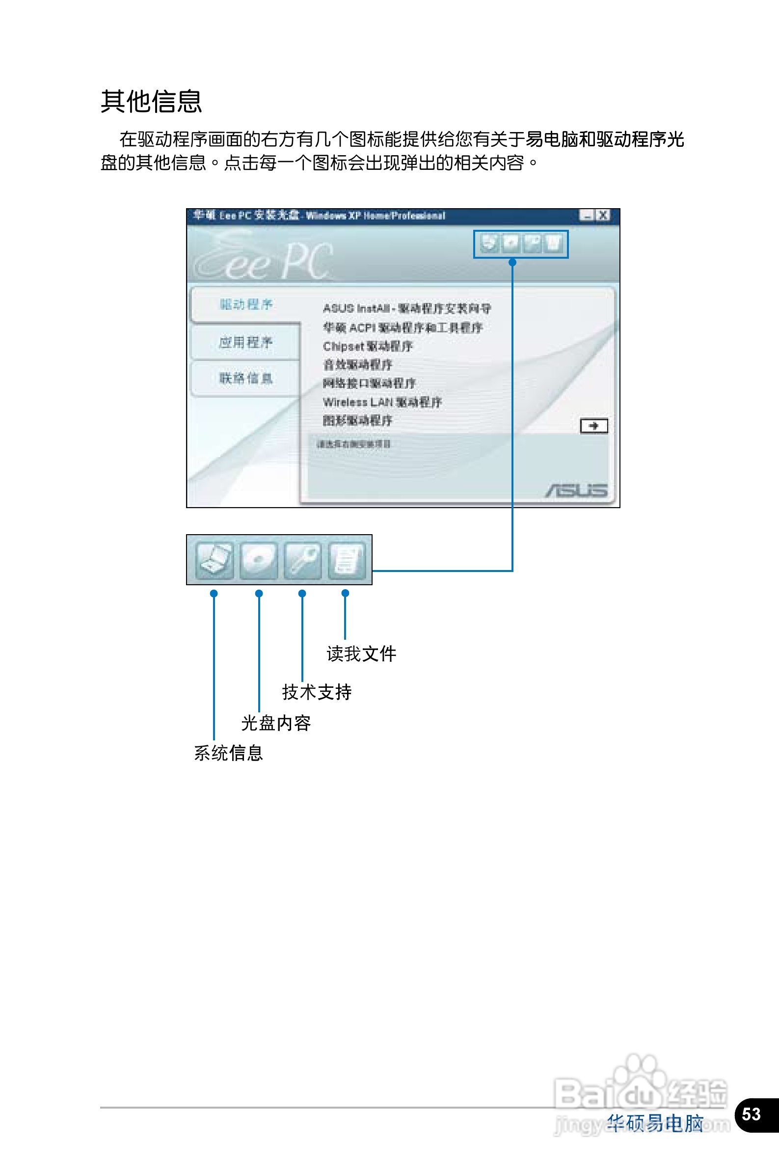 华硕Eee PC 4G笔记本电脑使用说明书:[6]