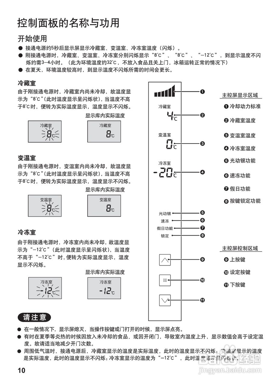 松下冷藏陈列柜说明书图片