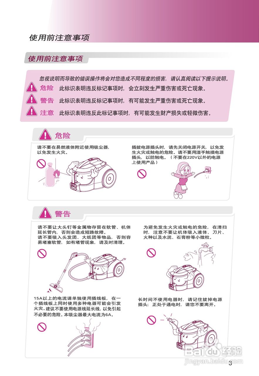 LG VC3116GHTV吸尘器说明书:[1]