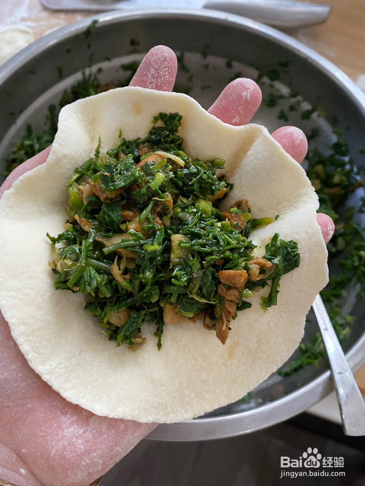 荠菜包子的做法