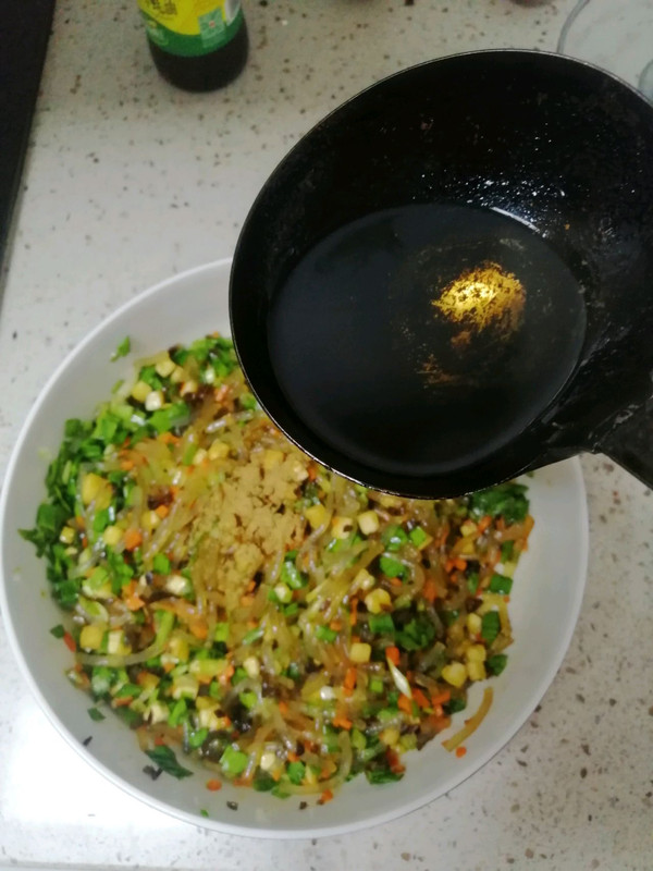 韭菜豆腐粉条包子