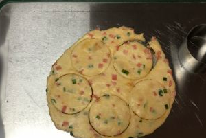 香葱肉松火腿司康做法