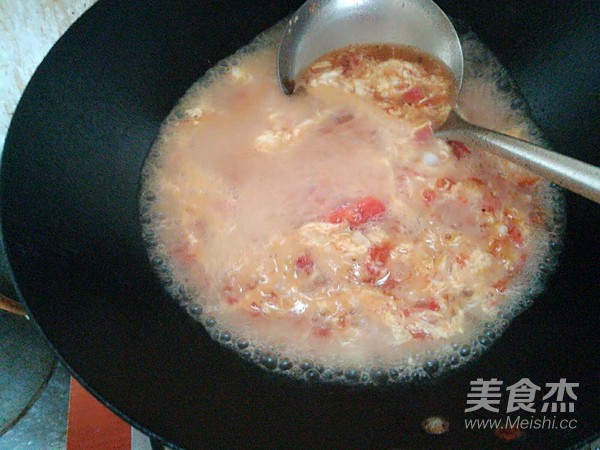 西红柿虾米蛋花汤