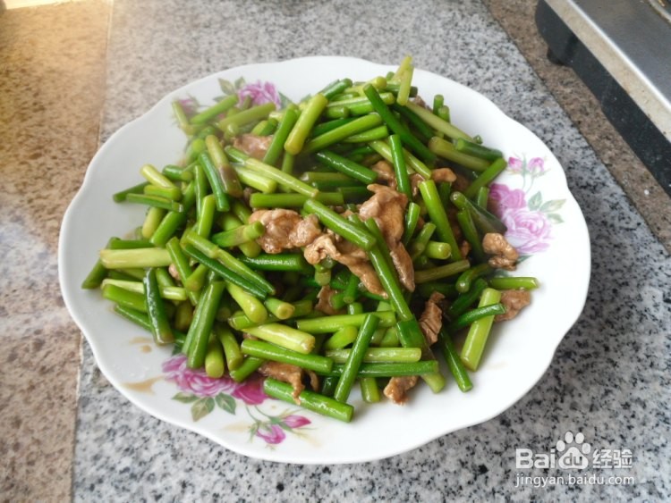蒜薹炒肉窍门