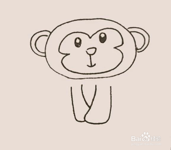 简笔画之猴子