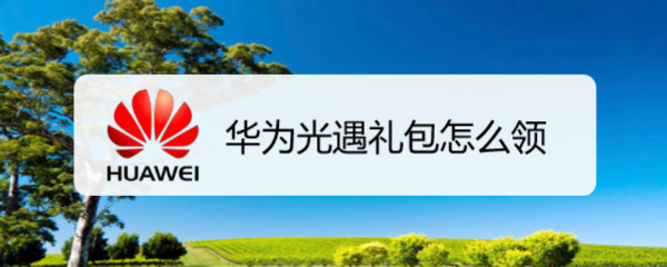华为光遇礼包怎么领