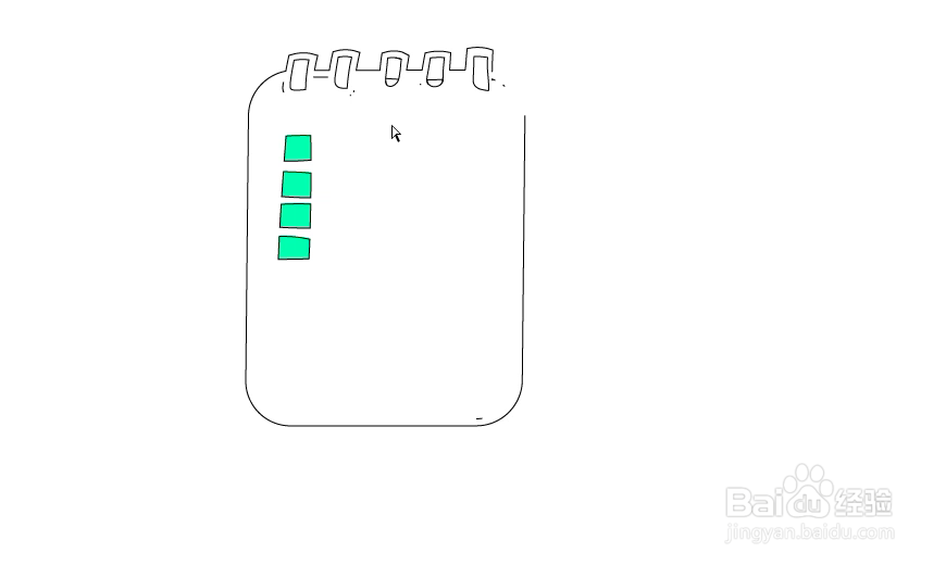 怎样在illustrator中绘制记录本小图标