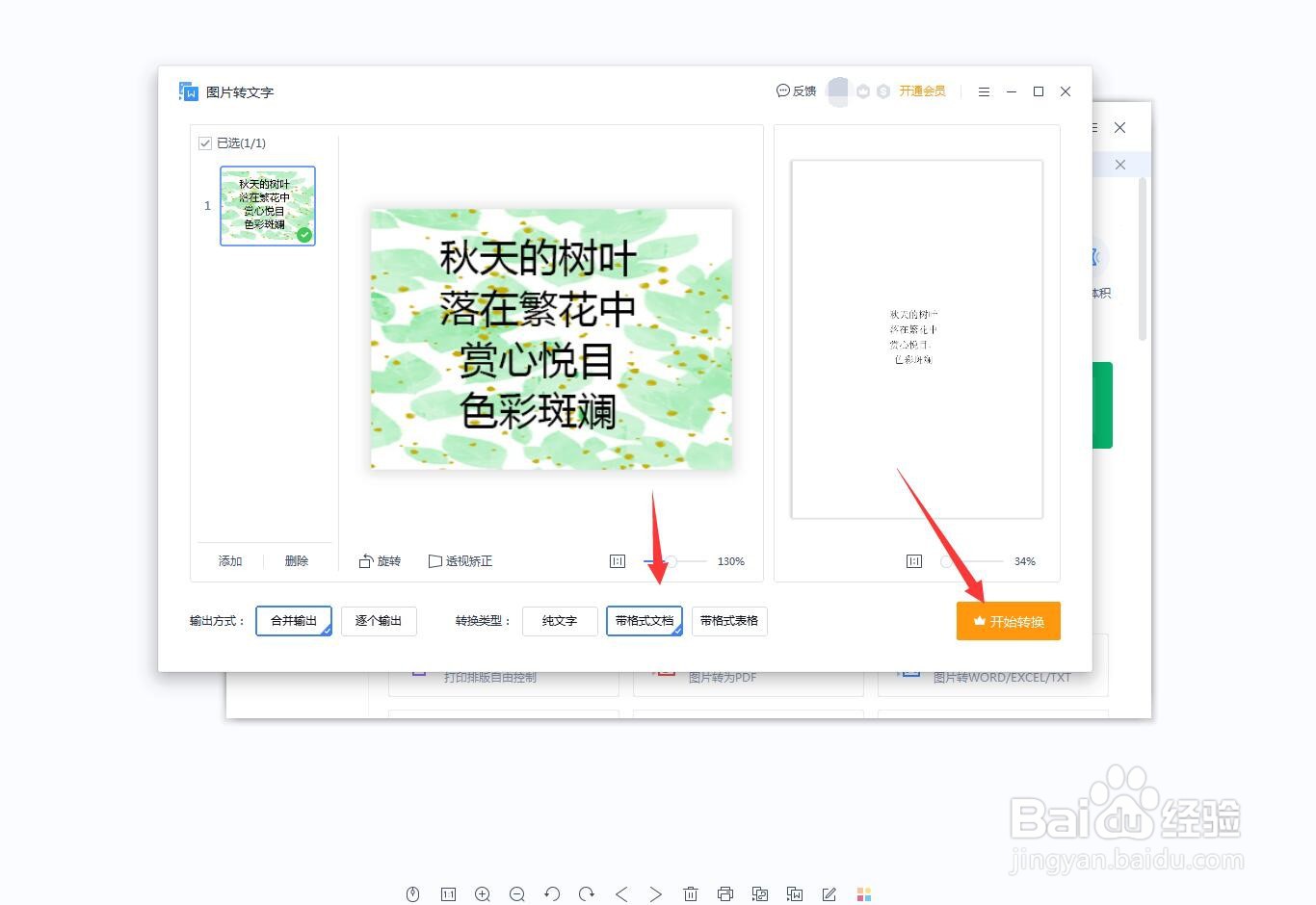 如何把照片文字转换成word文档