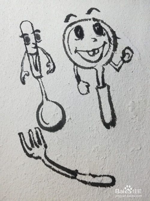 厨具总动员简笔画