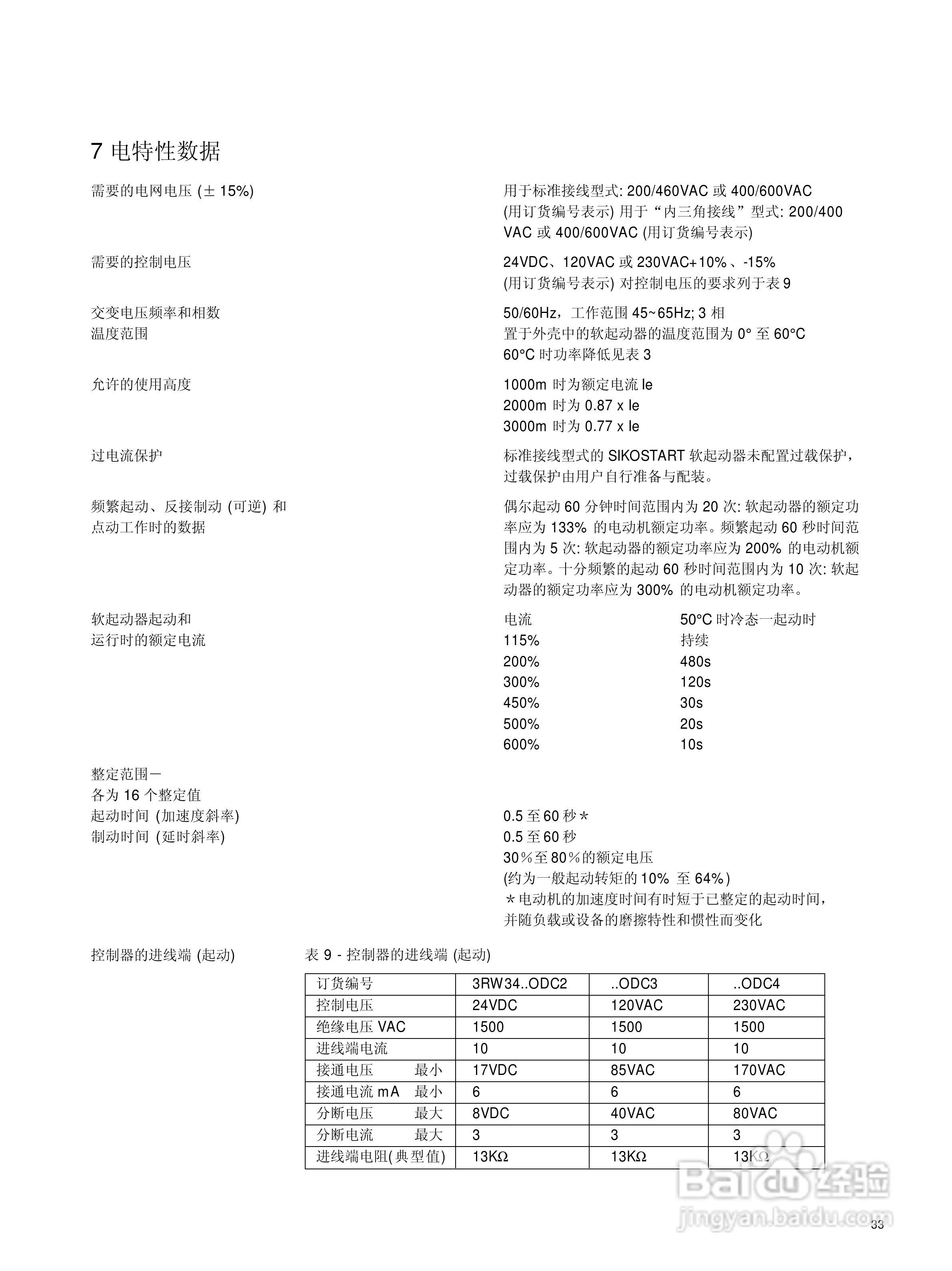 西门子 3RW34 电子式软起动器用户手册:[4]