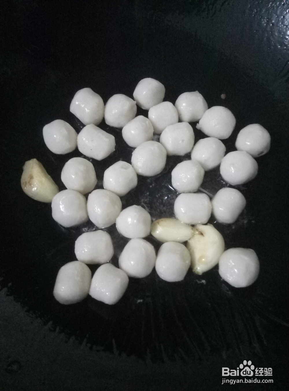 小鱼丸子炒椰菜花