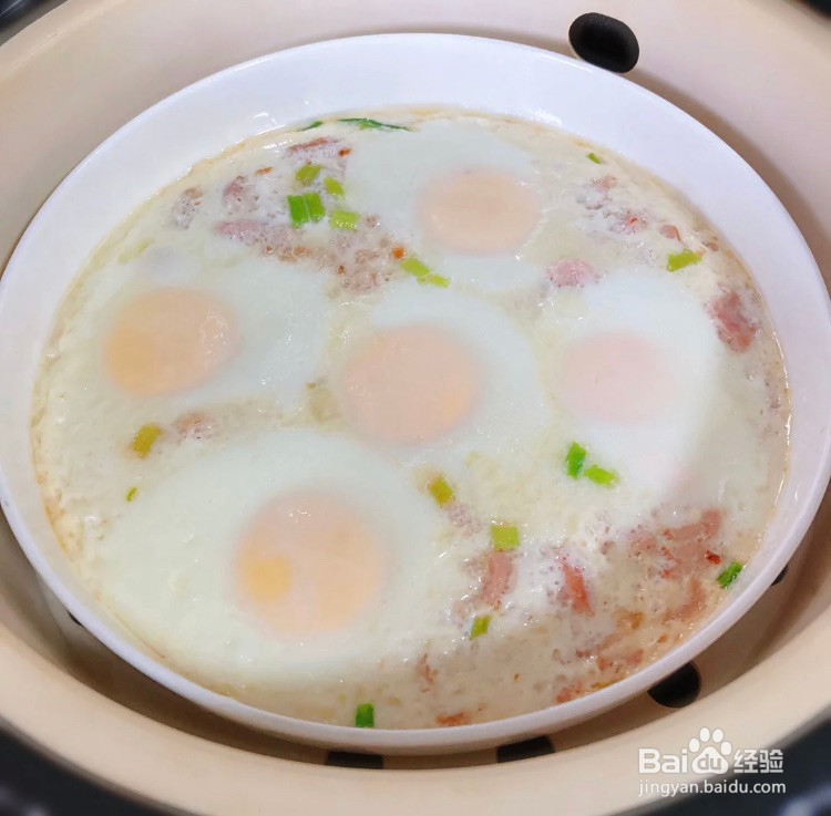 培根蒸蛋的做法