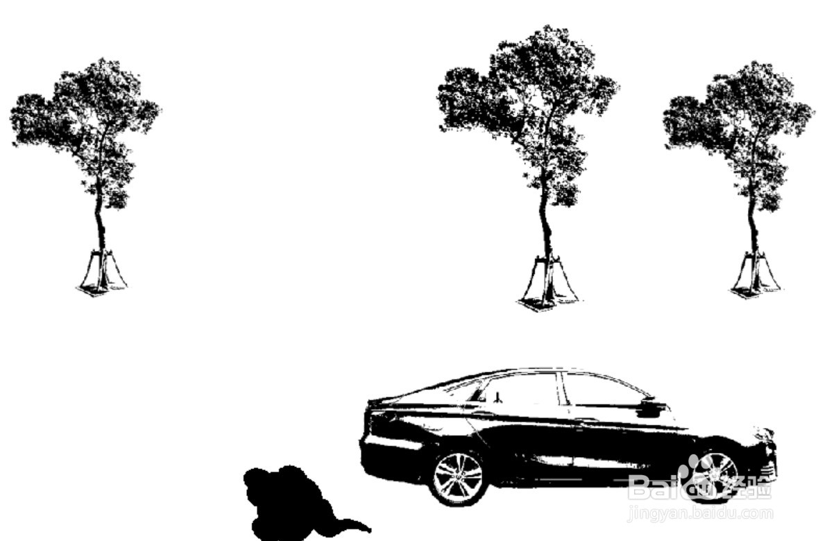 汽车尾气简笔画
