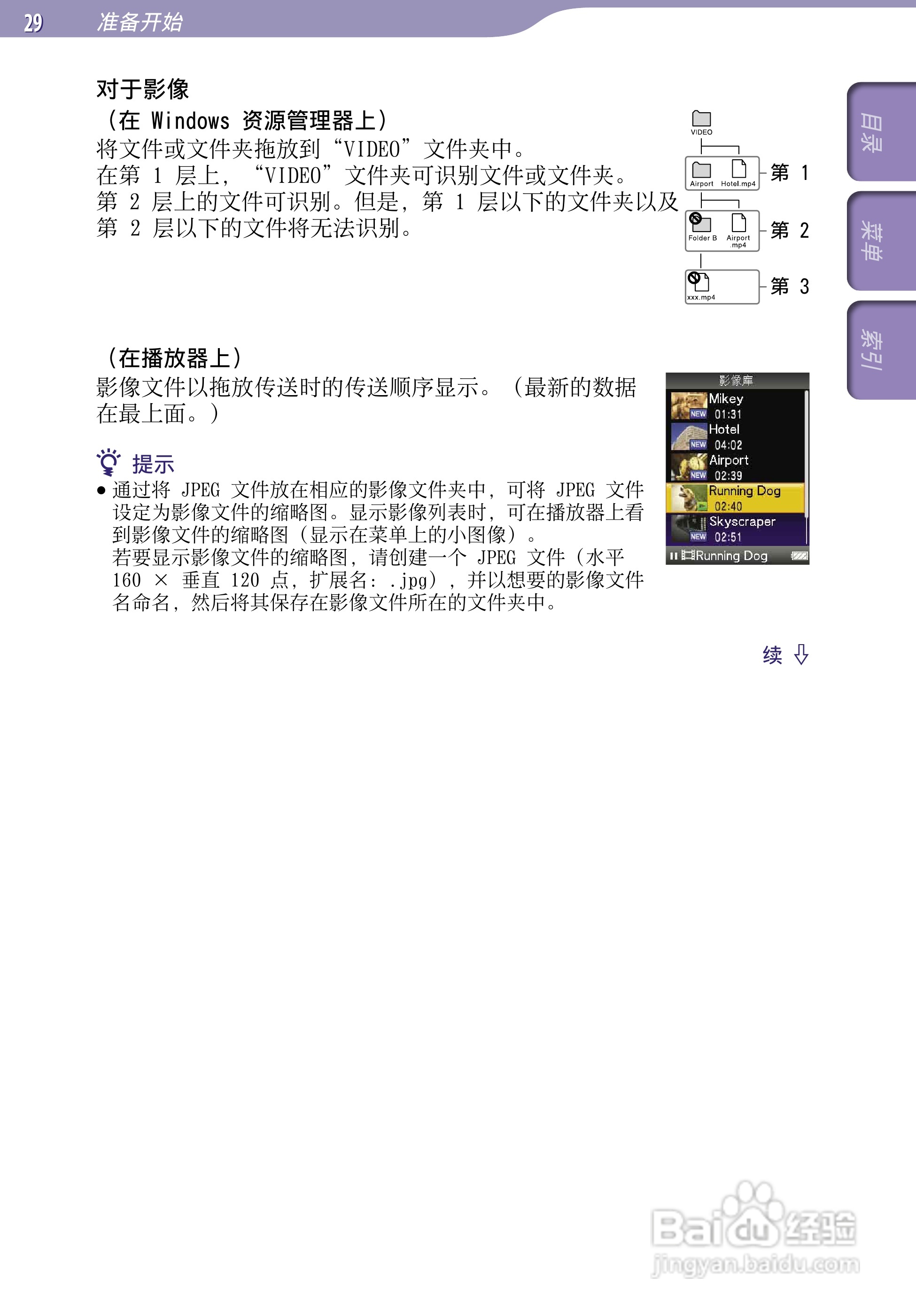 索尼NWZ-S639F MP3播放器使用说明书:[3]