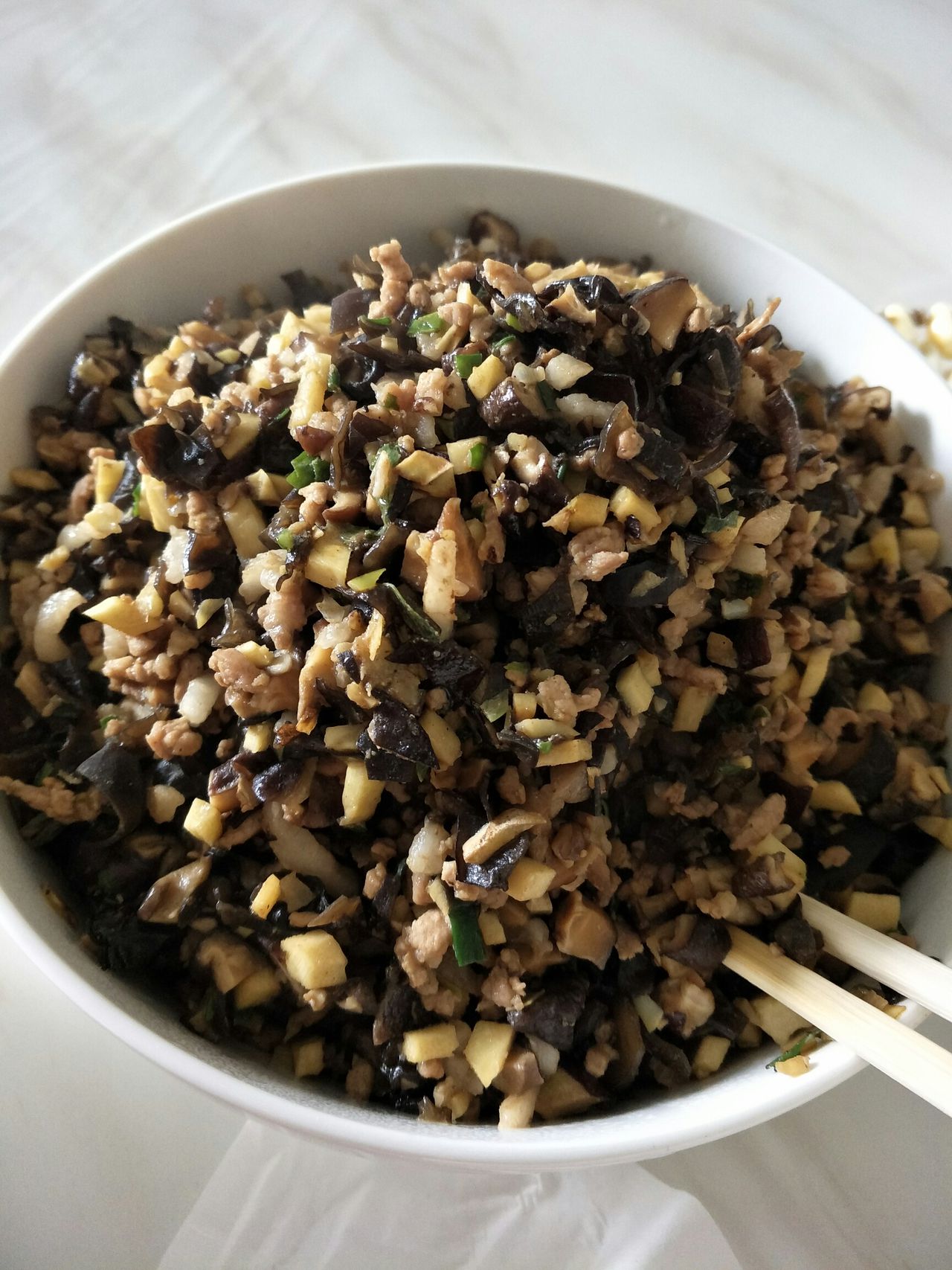 香菇笋丁肉丁馅水饺，让你在异乡也能感受到家的温暖！