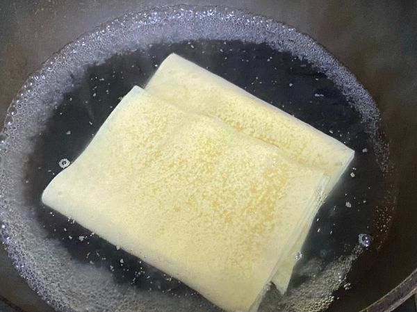 青椒火腿炒豆皮