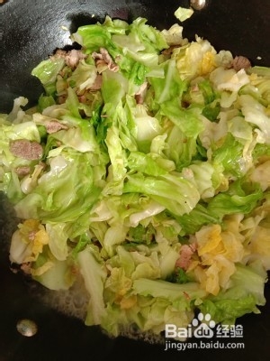 蚝油包菜的做法