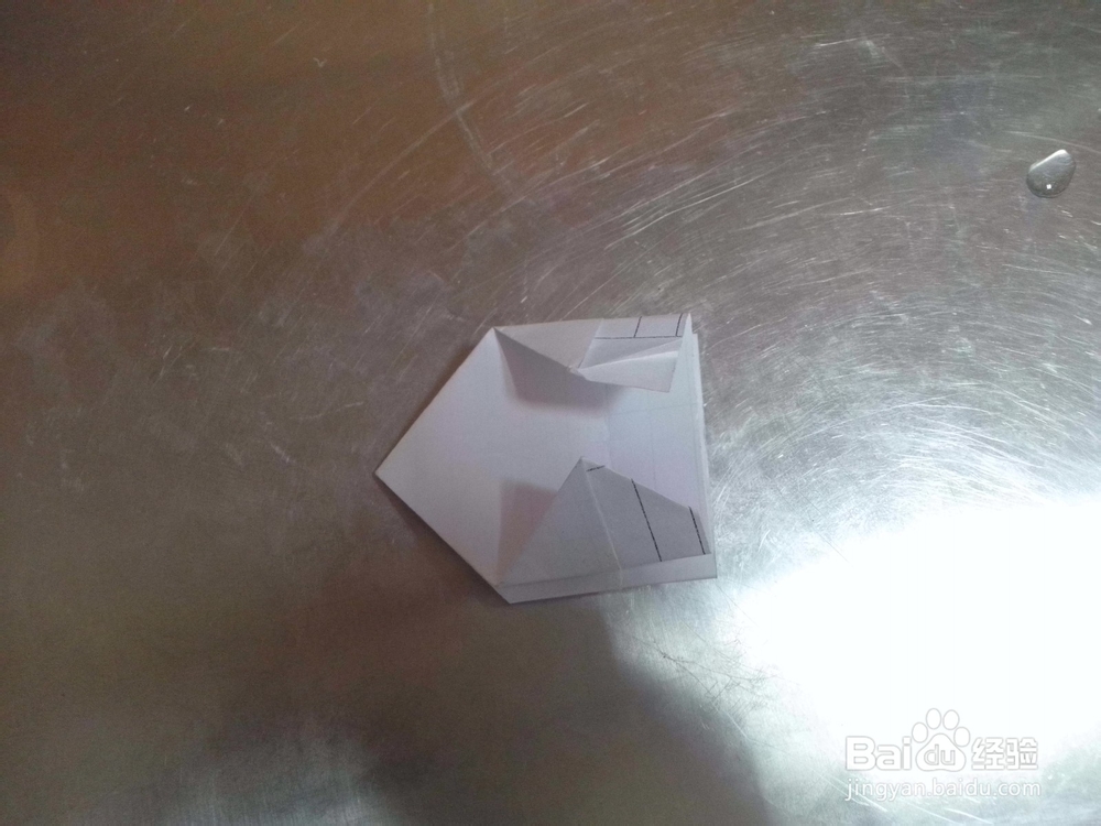 垃圾纸盒的第一种折法